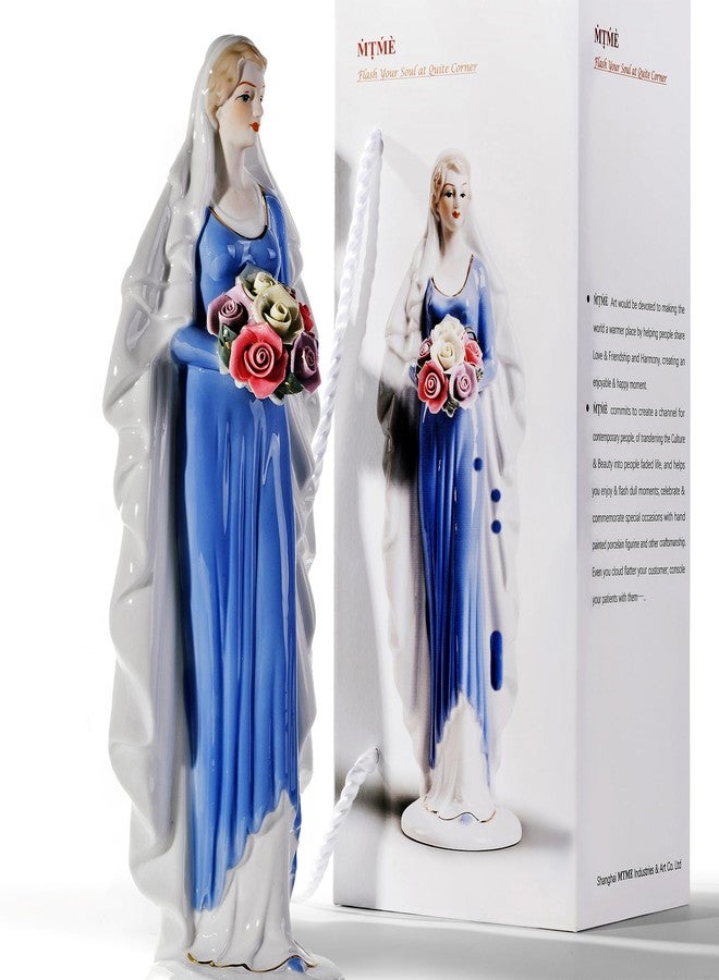 MTME Porcelain Figurine, Lady with Flowers, Memorabilia, Wedding Gifts, Statue Home Decor (You are The Best) - Image 1